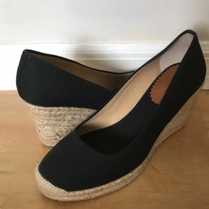 Never worn J Crew Espadrilles, black